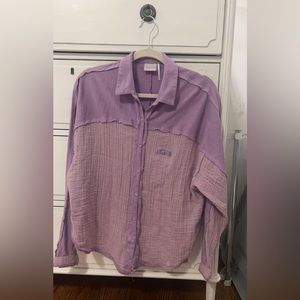 Purple Urban outfitters button up shirt